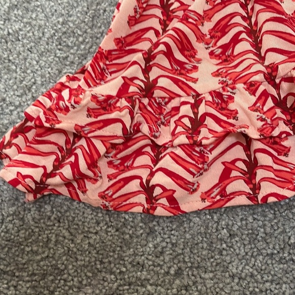 Kate Quinn Short Sleeve Double Ruffle Top & Bloomer Set- Red Vine Stripe 🌟HP🌟 - Picture 5 of 11